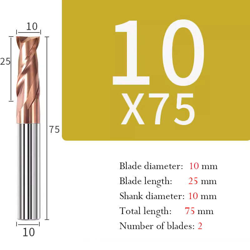 HOZLY Single Flute Down Cut Spiral End Mill 1/8inch Shank With (0.078") 2mm Cutting Dia,(0.472")12mm Cutting Length For Wood Acrylic Aluminum Plastic